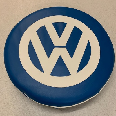 VW Spare Wheel Cover Ocean and Off White